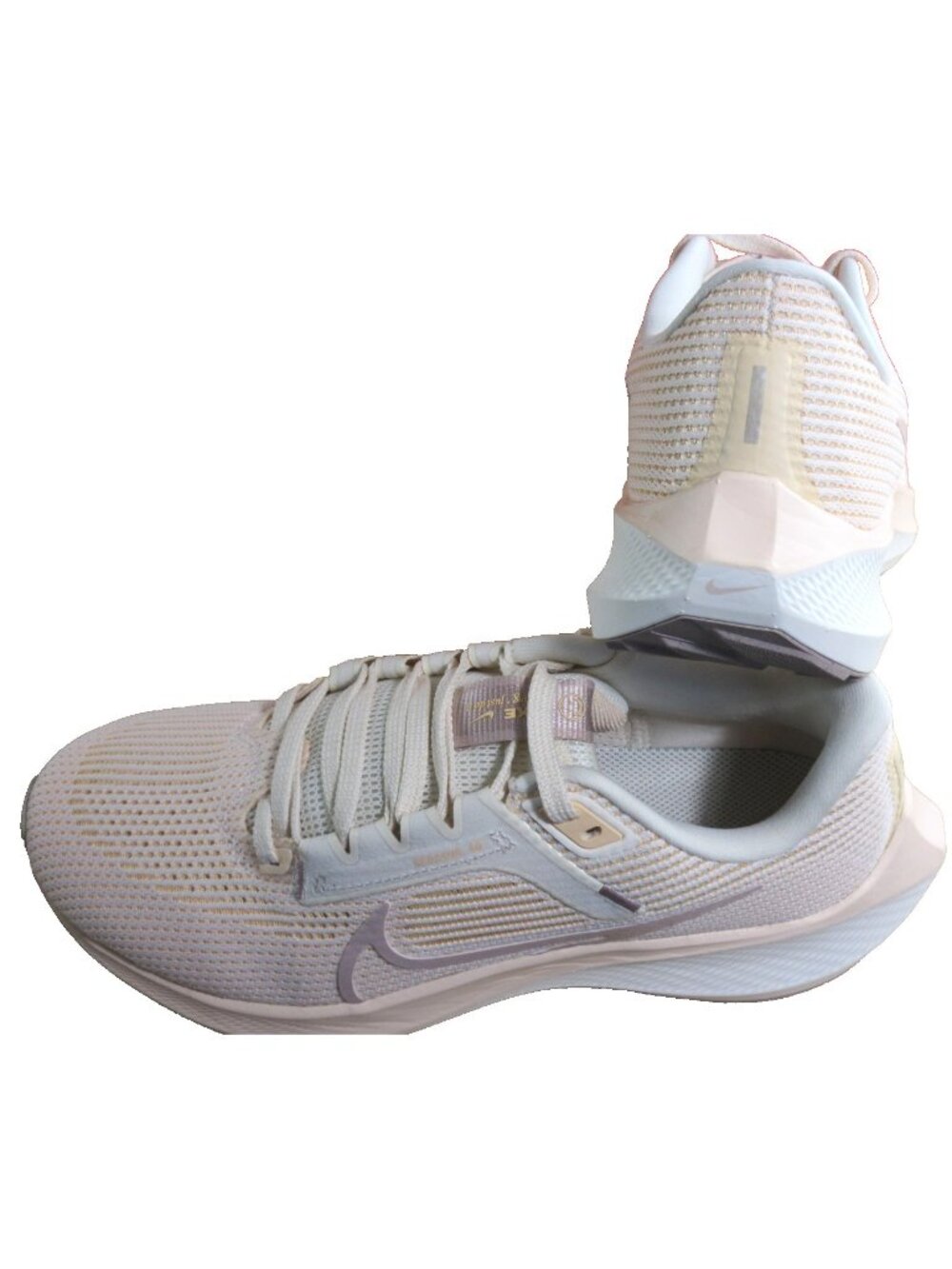Women's Nike Air Zoom Pegasus 40 Running Shoes Pale Ivory Peach Pink Size 7 NIB - Picture 6 of 7